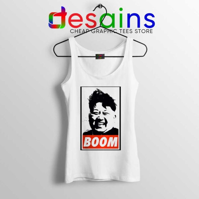 Kim Jong Un BOOM Tank Top Funny Meme Face