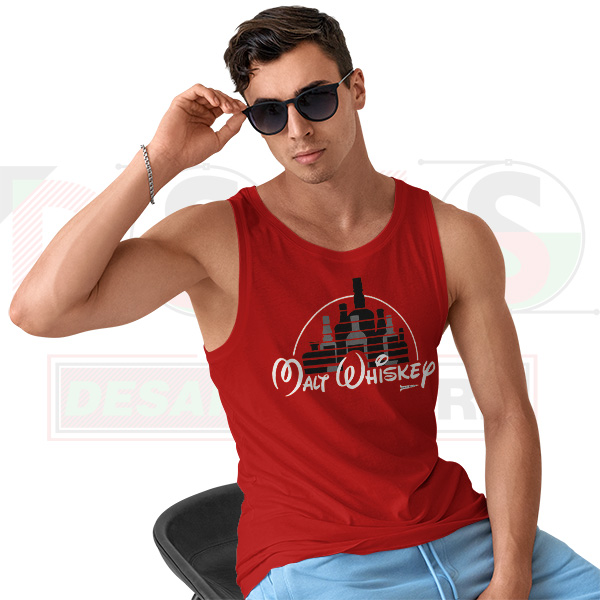 Malt Whiskey Not Walt Disney Tank Top – Funny Parody Graphic
