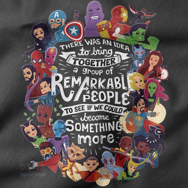 Marvel Avengers Remarkable People Crewneck Sweatshirt Streetwear