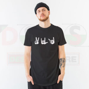 Peace Love Death Metal T-Shirt – Funny Metal Music Graphic Tee