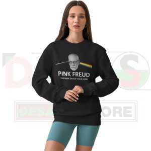 Pink Freud Sweatshirt - Dark Side of Your Mom Parody