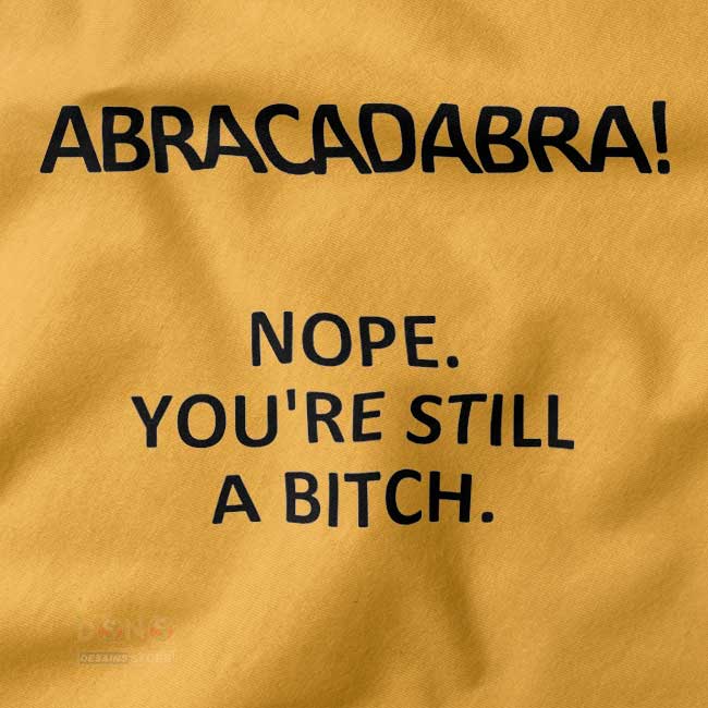 Playful streetwear hoodie – Abracadabra Nope graphic