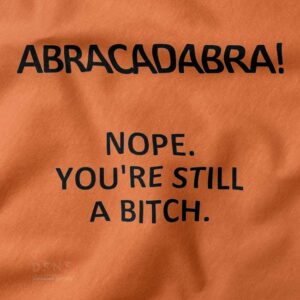 Playful streetwear tank – Abracadabra Nope design