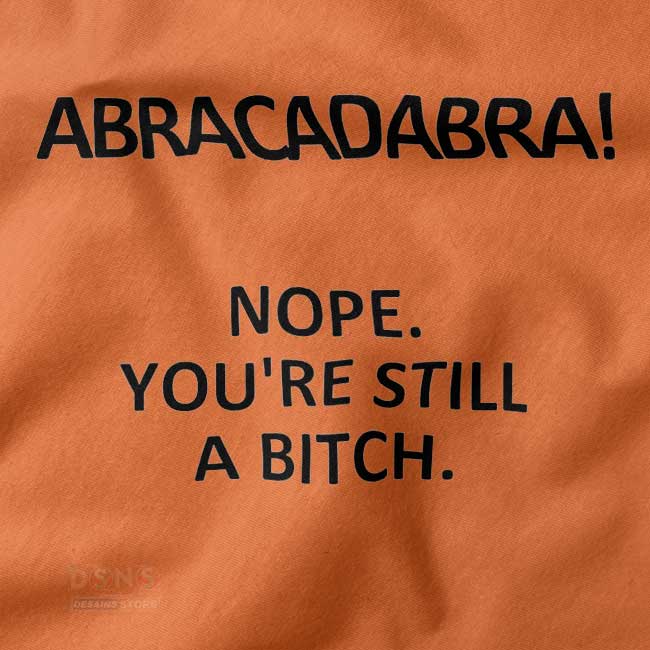 Playful streetwear tank – Abracadabra Nope design