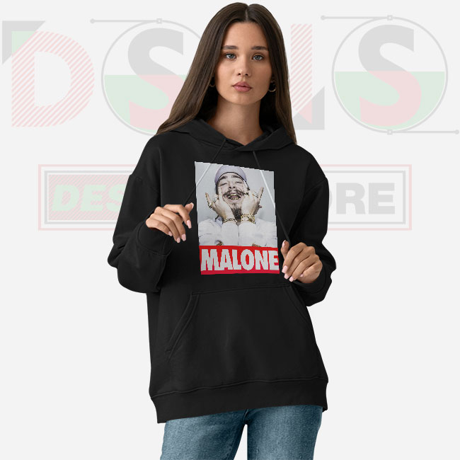 Post Malone Graphic Hoodie – American Rapper Streetwear Pullover