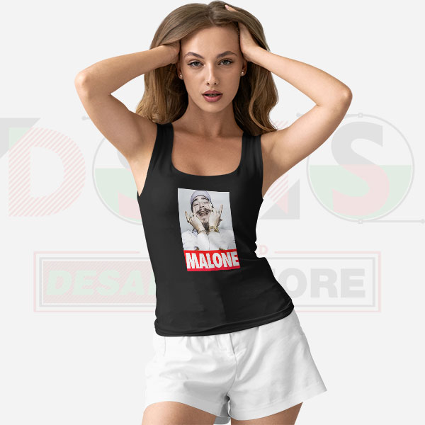 Post Malone Graphic Tank Top – American Rapper Streetwear Style