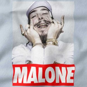 Post Malone inspired music fan T-shirt casual style
