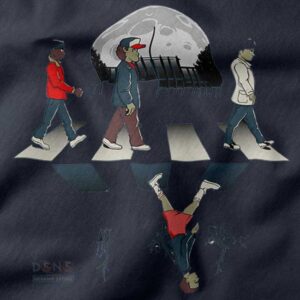 Retro pop culture Abbey Road style hoodie
