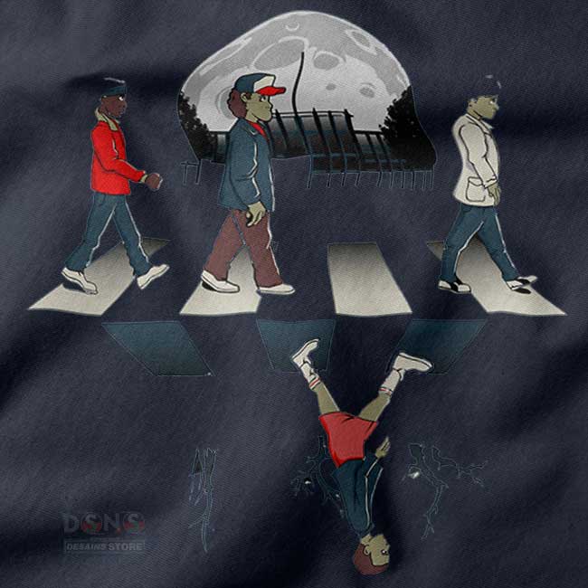 Retro pop culture Abbey Road style hoodie