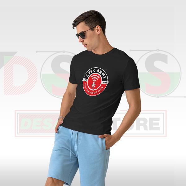 SYSK Army Logo T-Shirt – Podcast Fan Minimal Graphic Tee