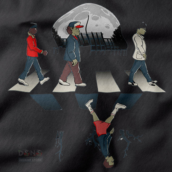 Stranger Things Upside Down inspired graphic streetwear tee