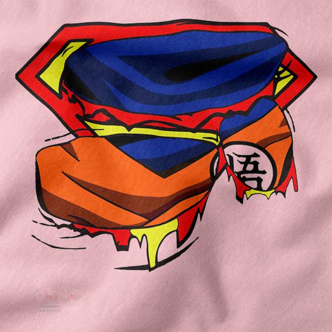 Super Saiyan Goku Superman graphic T-shirt