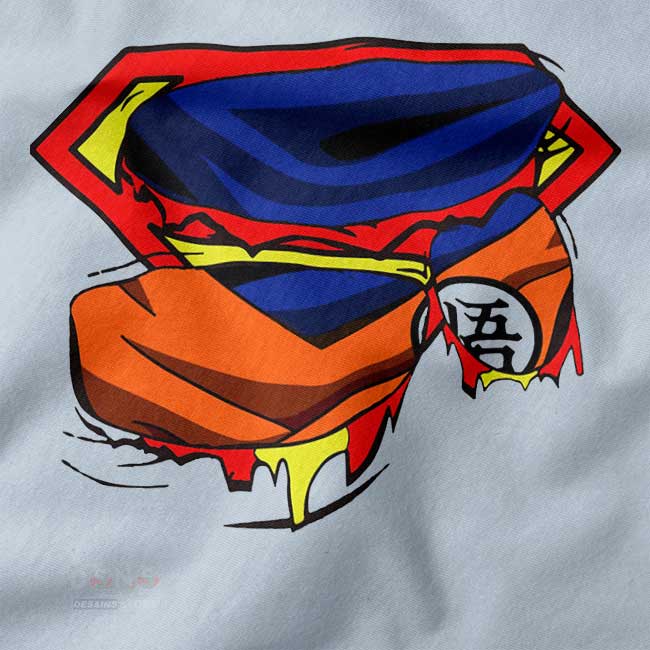 Super Saiyan Goku Superman graphic sweatshirt