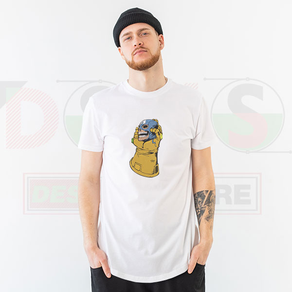 Thanos vs Captain America T-Shirt – Marvel Infinity War Battle Graphic