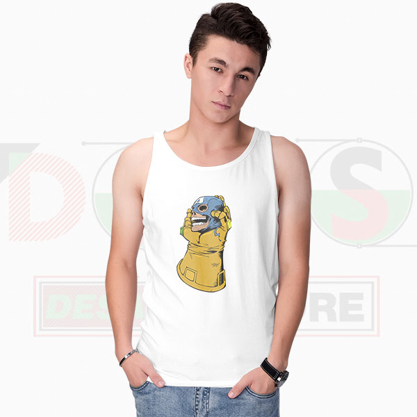 Thanos vs Captain America Tank Top – Marvel Infinity War Graphic