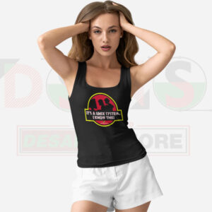 Unix System Park Tank Top – Funny Programmer Jurassic Parody