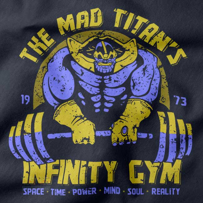 avengers infinity gauntlet thanos graphic tee gym shirt