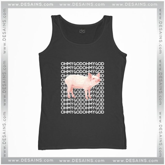 Cheap Graphic Tank Top Oh My God Pig Funny