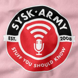 minimalist SYSK Army podcast fan T-shirt