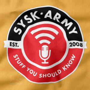 minimalist SYSK podcast fan pullover hoodie