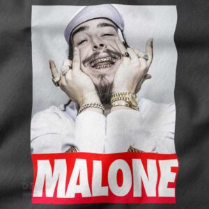 vintage style Post Malone music graphic hoodie