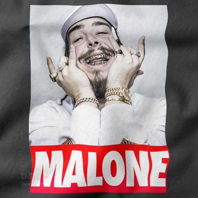 vintage style Post Malone music graphic hoodie