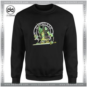 Cheap Graphic Sweatshirt Black Metal Grasshopper Logo Size S-3XL