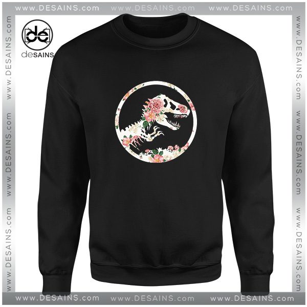 World Dominion Sweatshirt Jurassic Floral Jurassic Park Logo