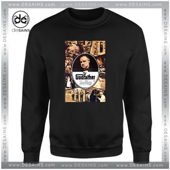 Cheap Graphic Sweatshirt The Godfather Movie Poster Vintage
