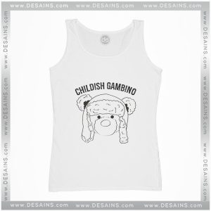 Cheap Graphic Tank Top Childish Gambino Teddy Bear Size S-3XL