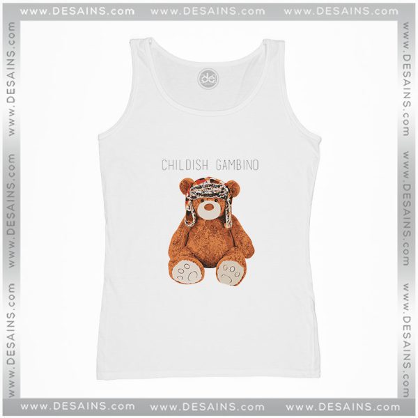 Cheap Graphic Tank Top Gambino Bear Childish Gambino