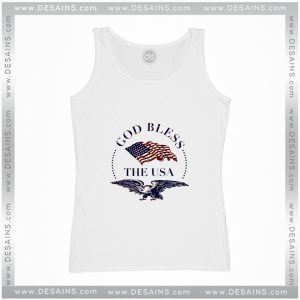 Tank Top God Bless America Logo Happy 4th of July