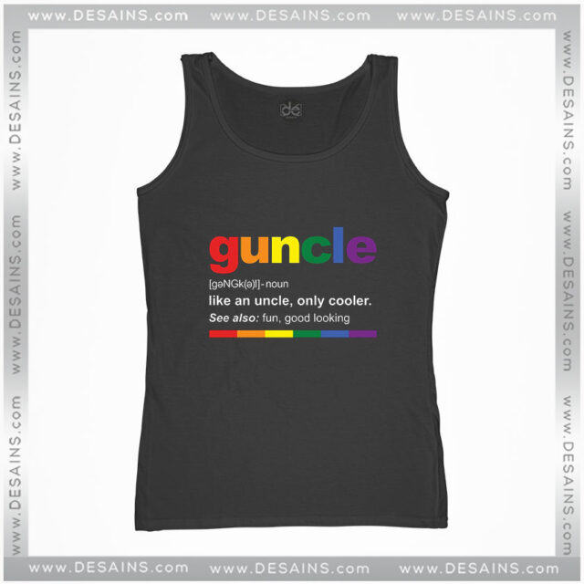 Tank Top Guncle Definition Funny Uncle Gift