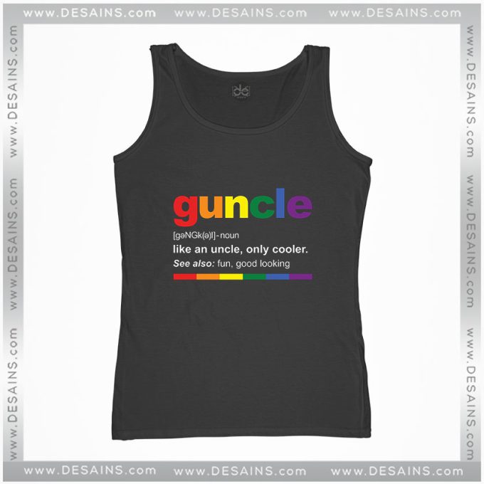 Cheap Graphic Tank Top Guncle Definition Funny Uncle Custom
