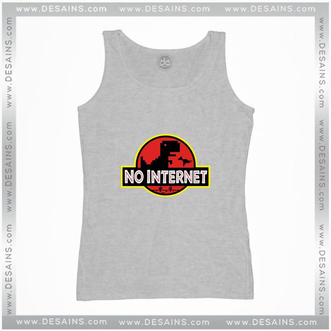 Tank Top Jurassic World No Internet Dinosaur Meme