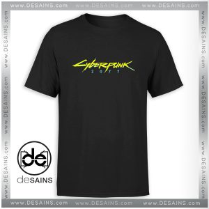 Tee Shirt Cyberpunk 2077 Game Logo Max Level