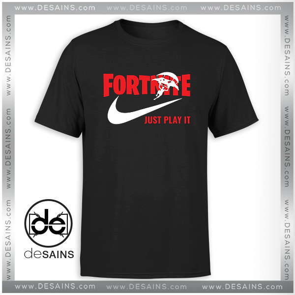 Bevestiging Kan worden genegeerd convergentie Buy Tee Shirt Fortnite Just Play it Nike Parody Logo