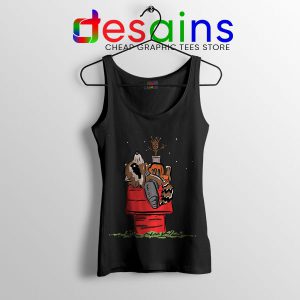 Peanuts Guardians of Galaxy 3 Black Tank Top Rocket Groot Snoopy