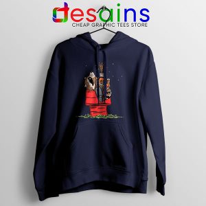 Peanuts Guardians of Galaxy 3 Navy Hoodie Rocket Groot Funny