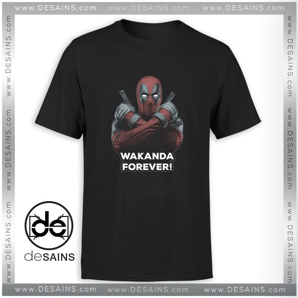 Tee Shirt Deadpool Wakanda Forever Black Panther Marvel