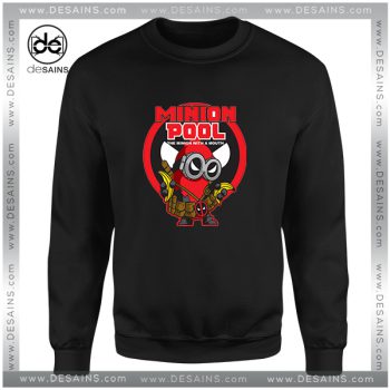 Cheap Sweatshirt Minion Pool Deadpool Funny Crewneck Size S-3XL