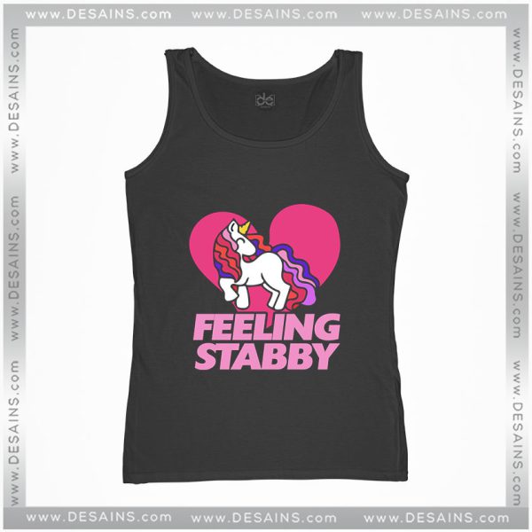 Tank Top Feeling Stabby Unicorn Cute Cartoon