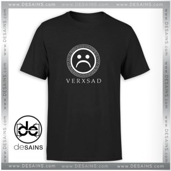 Sad Emoticon Face Tee Shirt VERXSAD Fashion Logo