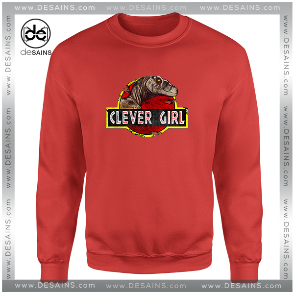 Funny Sweatshirt Clever Girl Jurassic Park Logo Meme