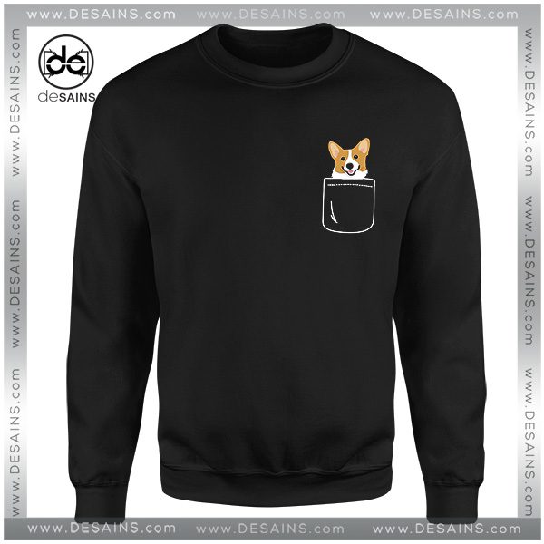 Sweatshirt Corgi Cute Puppy In Pocket