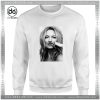 Sweatshirt Kate Moss Mustache Funny Celebrity 90s