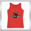 Funny Tank Top Clever Girl Jurassic Park Logo Meme