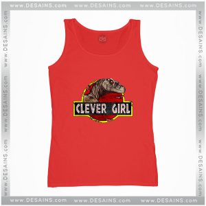 Funny Tank Top Clever Girl Jurassic Park Logo Meme