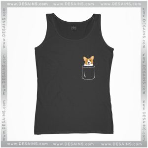 Tank Top Corgi Cute Puppy In Pocket Funny Dog