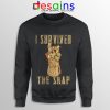 Infinity Gauntlet Sweatshirt Thanos I Survived The Snap